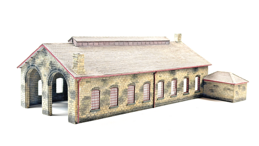 BACHMANN 00 GAUGE SCENECRAFT - 44-0157 - NER 2 ROAD ENGINE SHED - UNBOXED