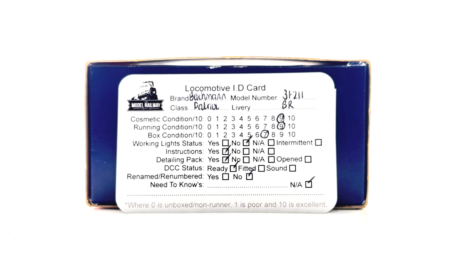 BACHMANN 00 GAUGE - 31-211 - PATRIOT 45543 HOME GUARD BR GREEN LATE CREST