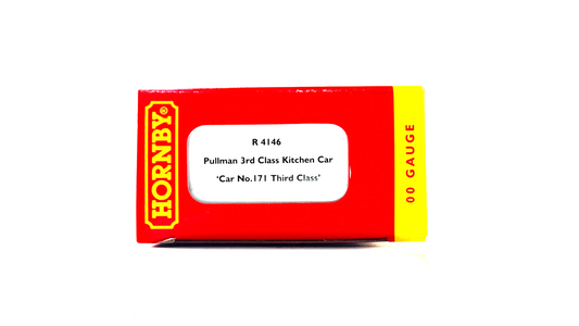 HORNBY 00 GAUGE - R4146 - PULLMAN 3RD CLASS KITCHEN CAR NO.171 THIRD CLASS BOXED