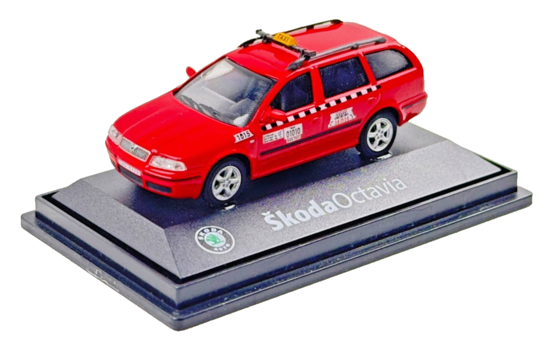 ABREX 1/72 SCALE - SKODA OCTAVIA RED ESTATE TAXI - BOXED