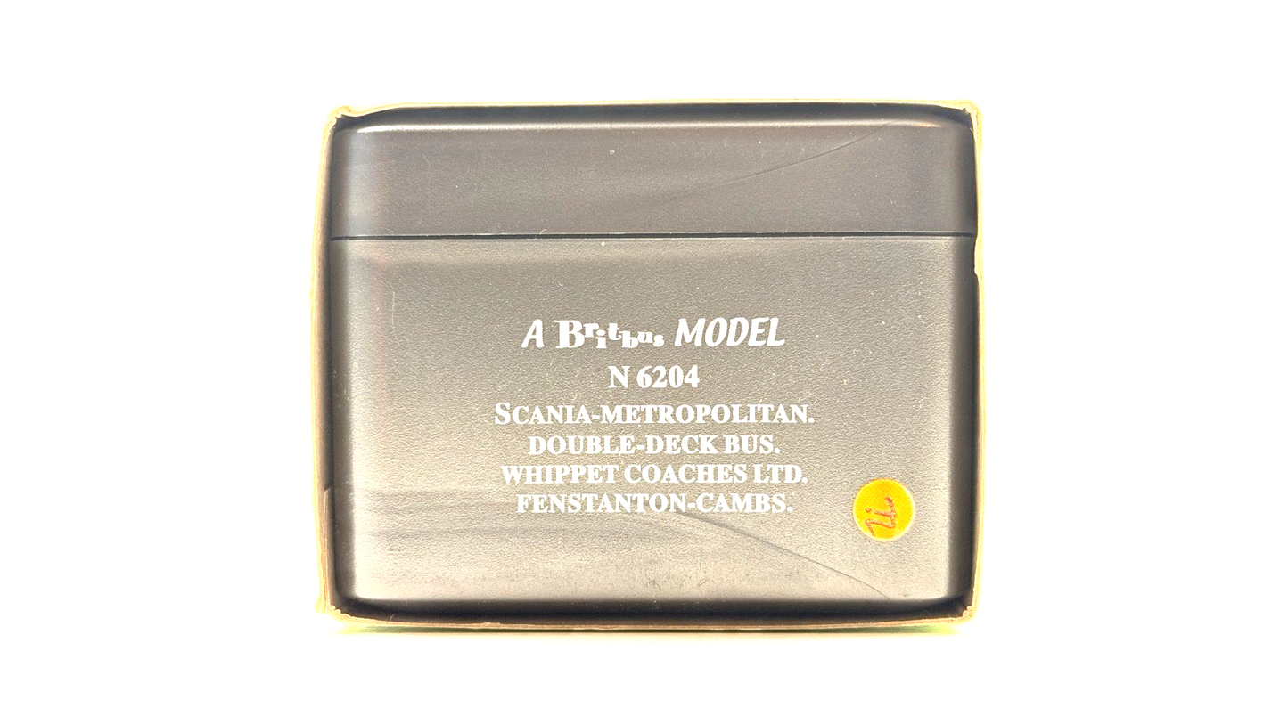 BRITBUS N6204 - 1/76 SCALE - SCANIA METROPOLITAN DOUBLE DECK WHIPPET COACHES