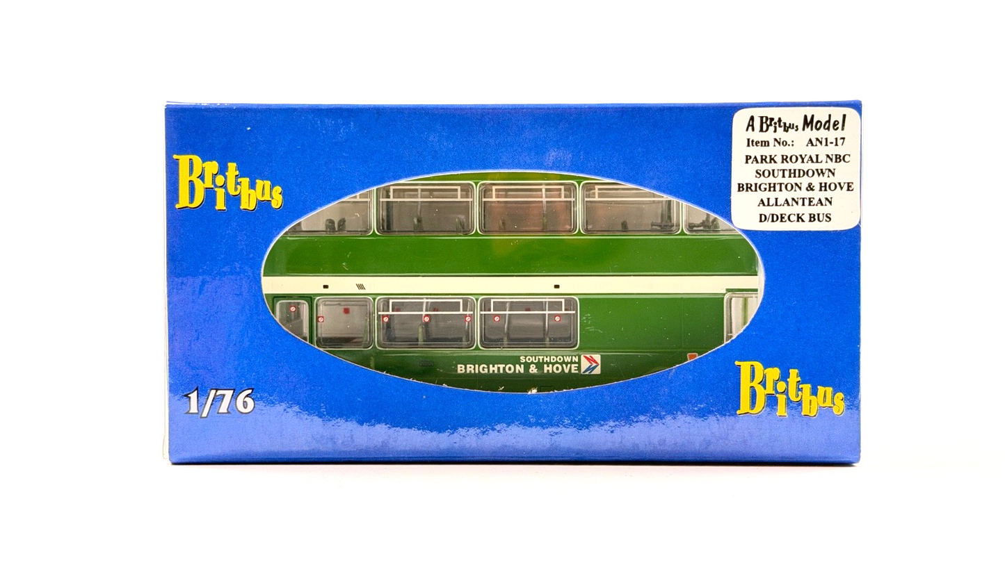 BRITBUS AN1-17 - 1/76 SCALE - PARK ROYAL NBC SOUTHDOWN BRIGHTON & HOVE D/DECK
