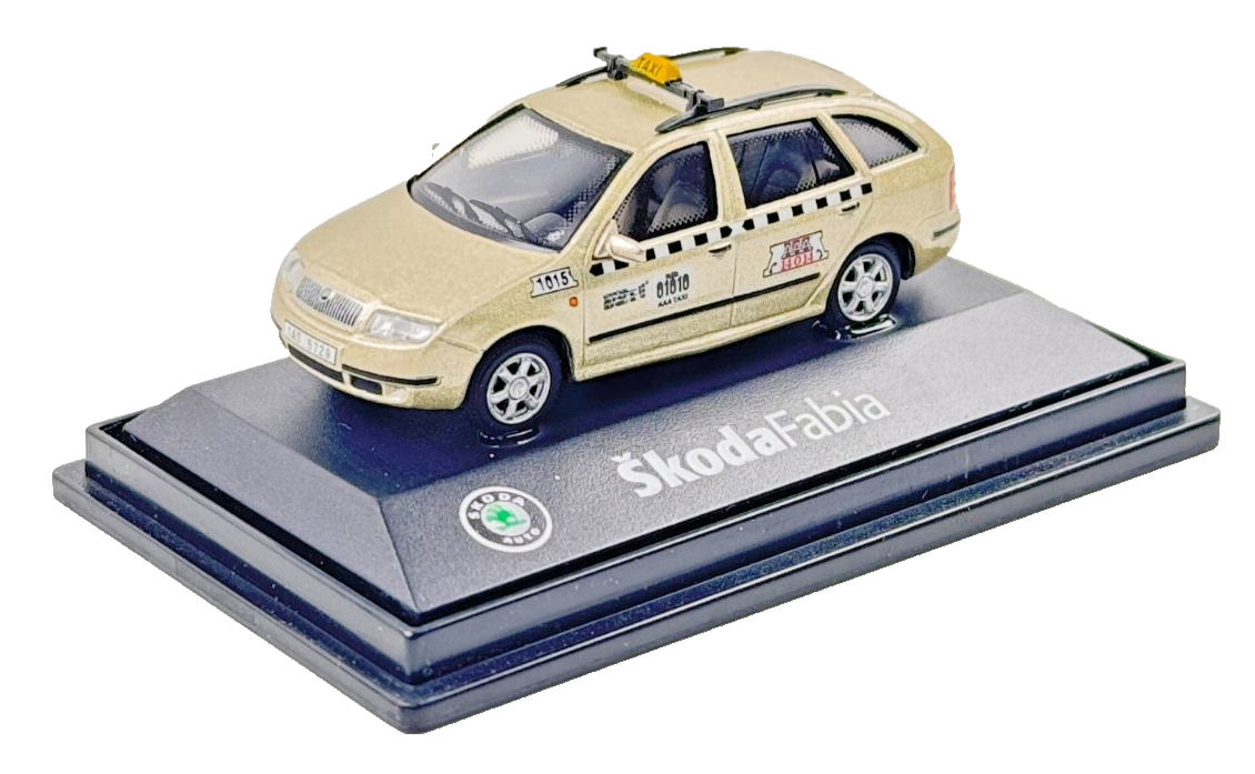 ABREX 1/72 SCALE - SKODA FABIA GOLD ESTATE TAXI - BOXED