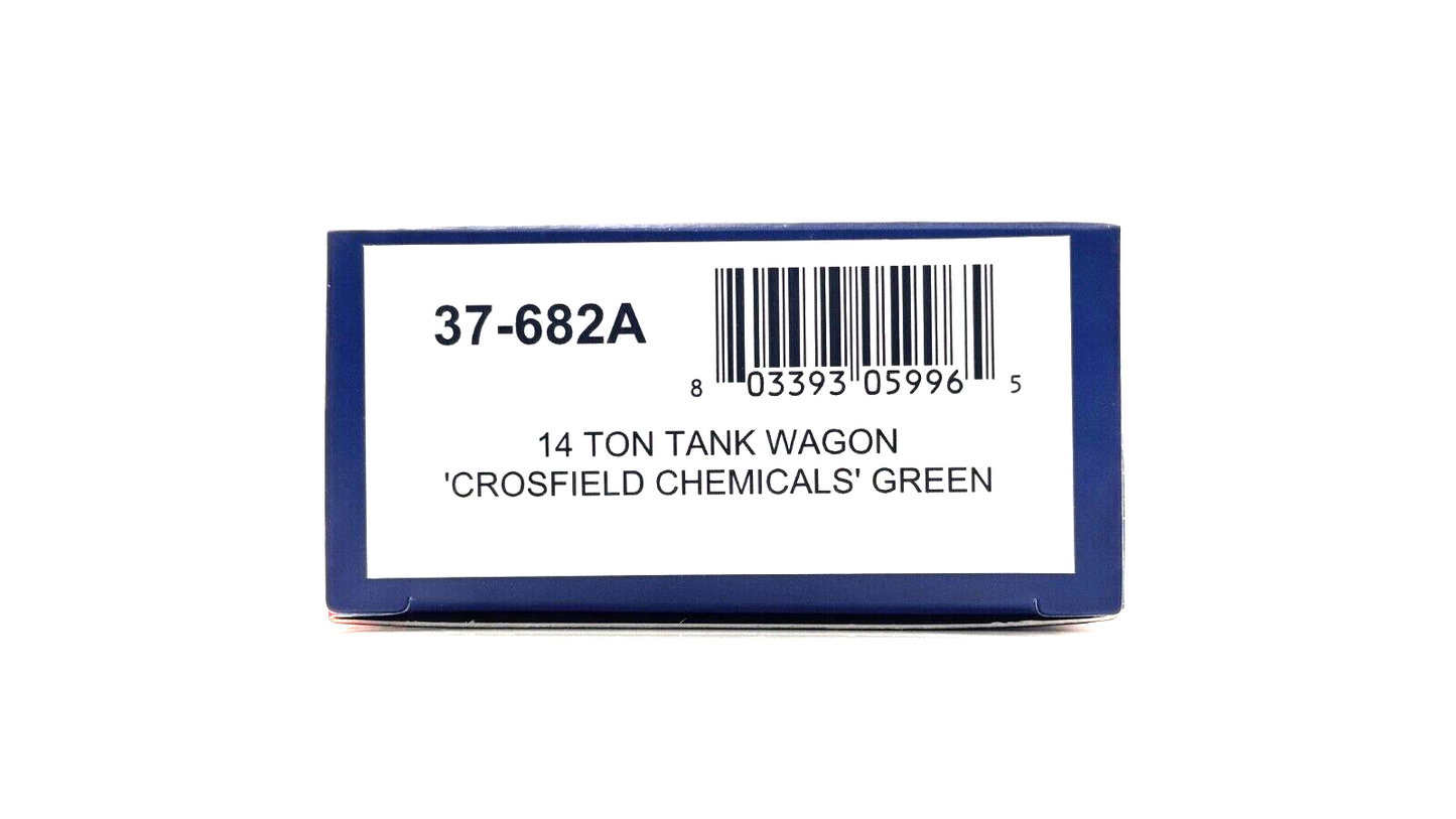 BACHMANN 00 GAUGE - 37-682A - 14 TON TANK WAGON 'CROSFIELD CHEMICALS' GREEN NEW