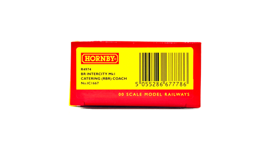 HORNBY 00 GAUGE - R4974 - BR INTERCITY MK1 CATERING (RBR) COACH NO.IC1667 NEW