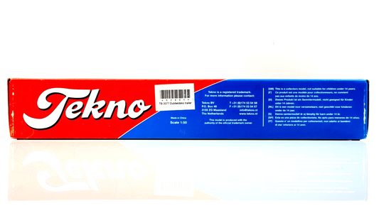 TEKNO 1/50 SCALE - 62401 - DOUBLE DECK PLAIN WHITE TRAILER BOXED