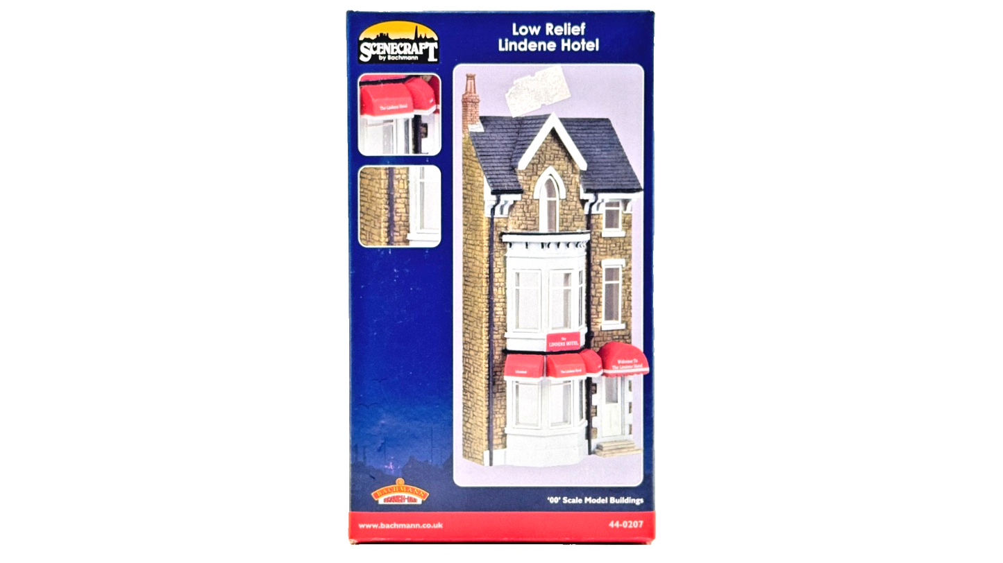 BACHMANN 00 GAUGE SCENECRAFT - 44-0207 - LOW RELIEF LINDENE HOTEL - BOXED