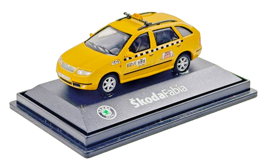 ABREX 1/72 SCALE - SKODA FABIA YELLOW ESTATE TAXI - BOXED