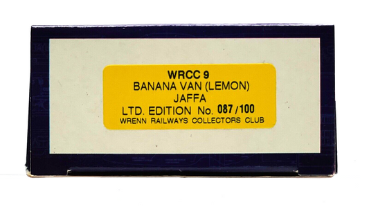 DAPOL 00 GAUGE - WRCC9 - 12T BANANA VAN 'JAFFA' (LEMON) - (LIMITED EDITION)