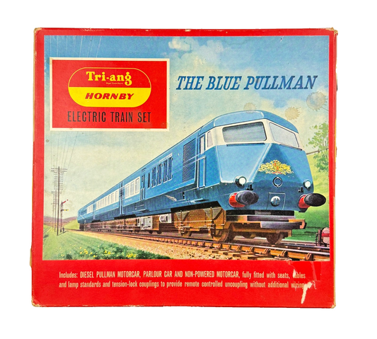 TRIANG HORNBY 00 GAUGE - RS.52 - THE BLUE PULLMAN 3 CAR LOCOMOTIVE & TRACK PACK