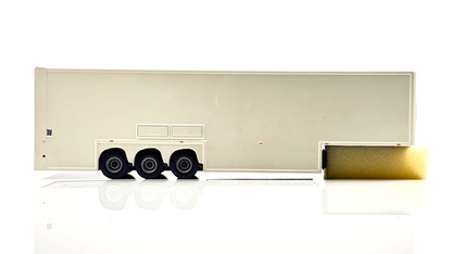 TEKNO 1/50 SCALE - 62401 - DOUBLE DECK PLAIN WHITE TRAILER BOXED
