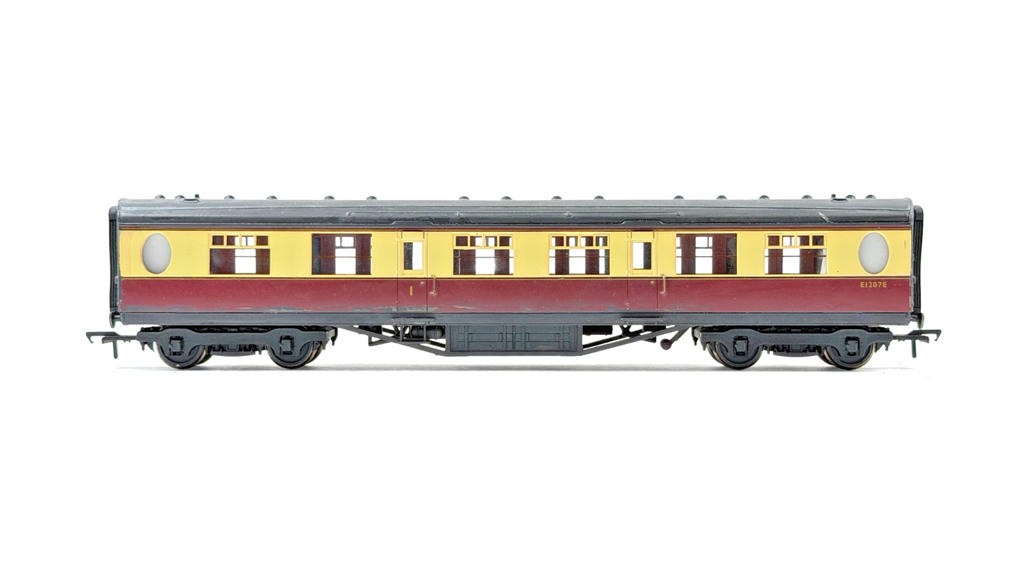 BACHMANN 00 GAUGE - RAKE OF 3 BR CRIMSON CREAM THOMPSON COACHES UNBOXED