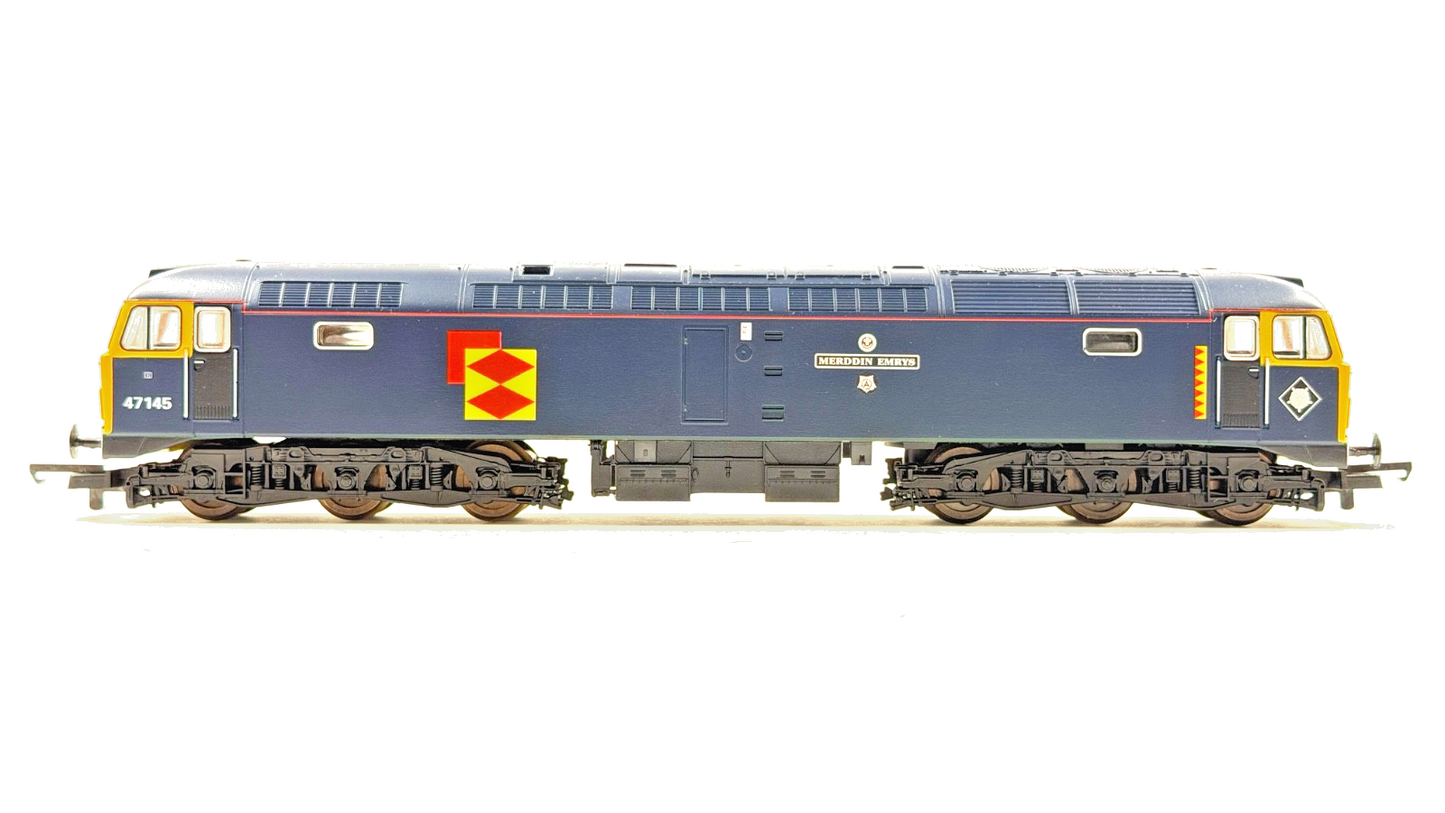 LIMA 00 GAUGE - 204860A - CLASS 47 DIESEL 47145 TINSLEY BLUE MERDDIN EMRYS BOXED