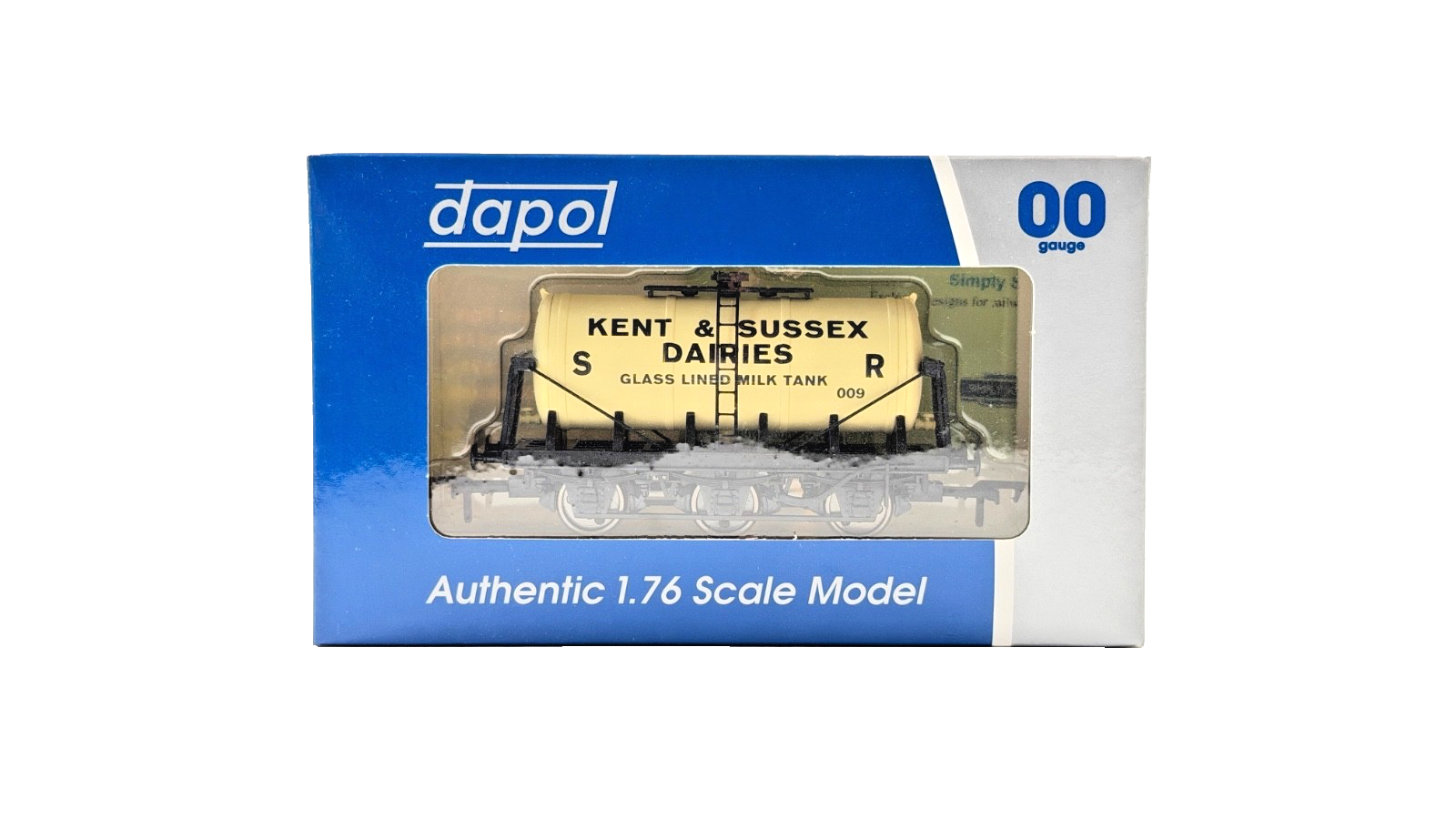 DAPOL 00 GAUGE - KENT & SUSSEX DAIRIES SR MILK TANKER 009 (P) (LIMITED EDITION)