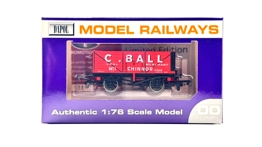 DAPOL 00 GAUGE - C. BALL COAL MERCHANT CHINNOR OXON WAGON NO.1 (LIMITED EDITION)