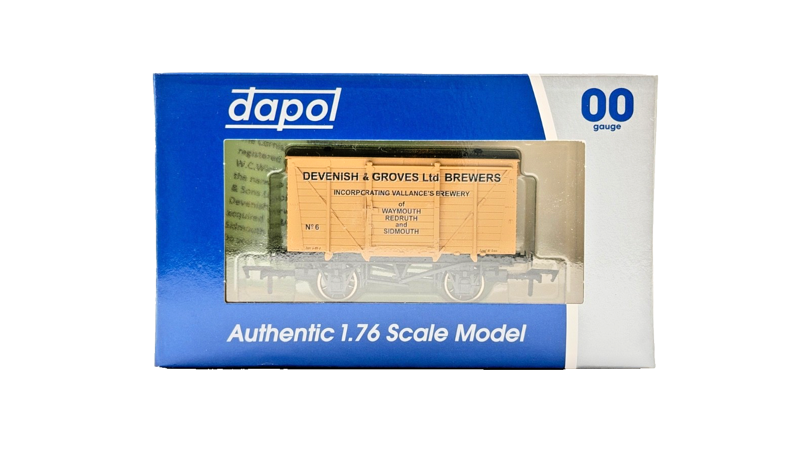 DAPOL 00 GAUGE - DEVENISH & GROVES BREWERS VENT VAN NO.6 (LIMITED EDITION)