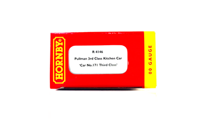HORNBY 00 GAUGE - R4146 - PULLMAN 3RD CLASS KITCHEN CAR NO.171 THIRD CLASS BOXED