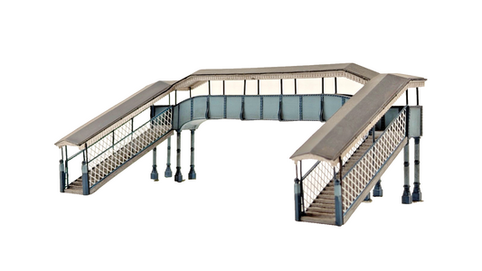 BACHMANN SCENECRAFT 00 GAUGE - 44-0061 - TWIN TRACK FOOTBRIDGE UNBOXED #1