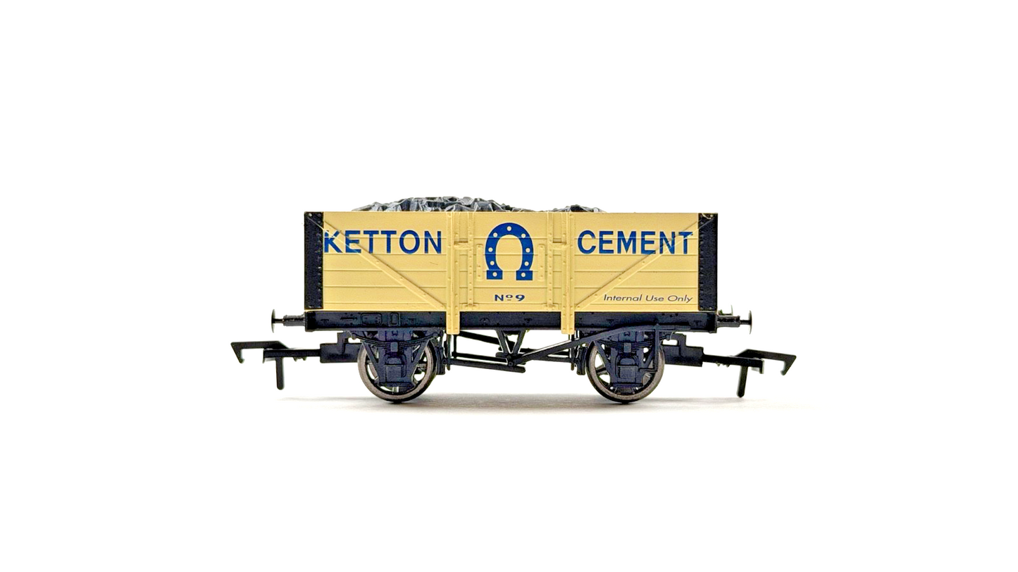 DAPOL 00 GAUGE - 5 PLANK OPEN WAGON KETTON CEMENT NO.9 - UNBOXED