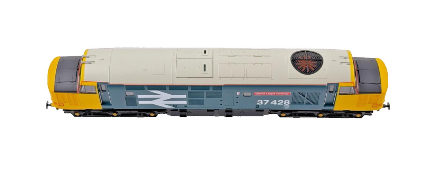 VITRAINS 00 GAUGE - 2005 - CLASS 37 DIESEL 37428 LARGE LOGO DAVID LLOYD GEORGE