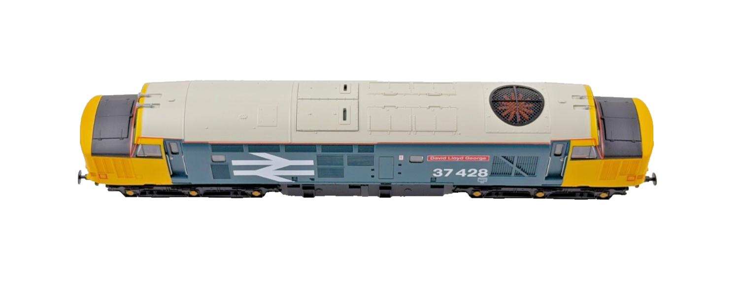 VITRAINS 00 GAUGE - 2005 - CLASS 37 DIESEL 37428 LARGE LOGO DAVID LLOYD GEORGE