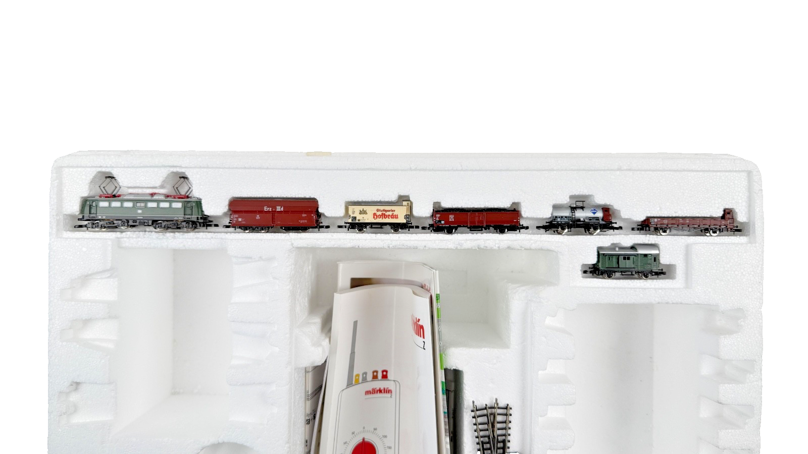 MARKLIN Z GAUGE 81860 - 25 YEARS MINI CLUB LOCO & FREIGHT STARTER SET INCOMPLETE