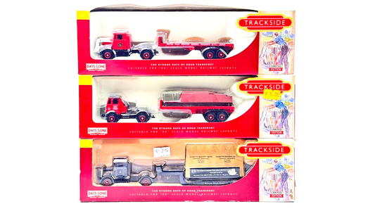 TRACKSIDE 1/76 SCALE - 3 X MODELS BRITISH ROAD SERVICES LONDON BRICK PILKINGTON