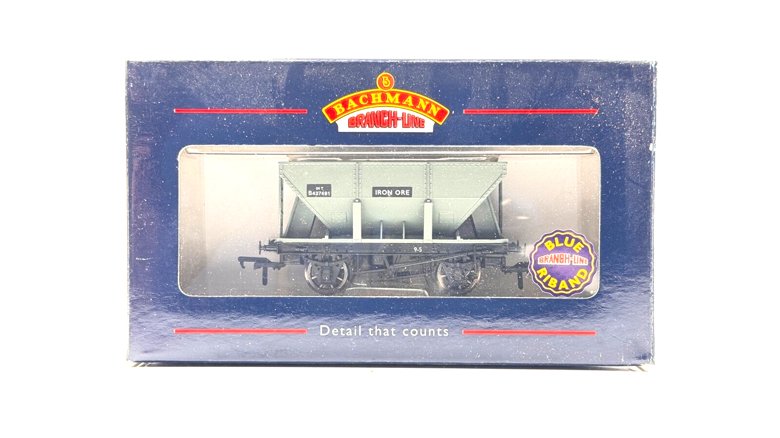 BACHMANN 00 GAUGE - 37-500 - 24 TON ORE WAGON BR GREY - BOXED