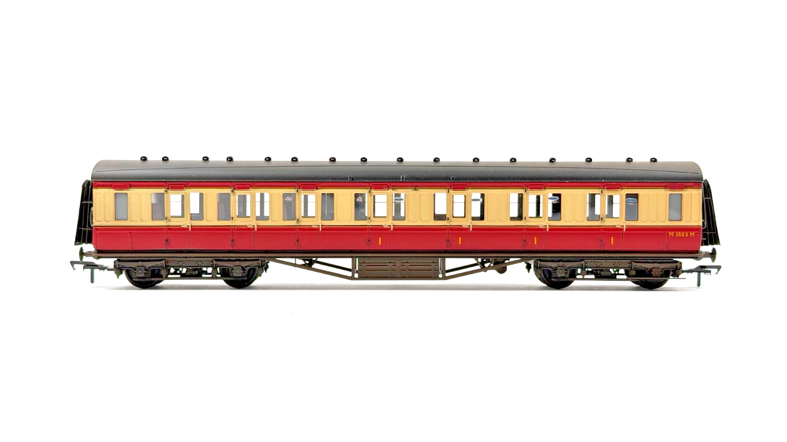 LARRY GODDARD 00 GAUGE BRASS KIT BUILT 57' EX LMS PERIOD CRIMSON/CR COACH M3503M