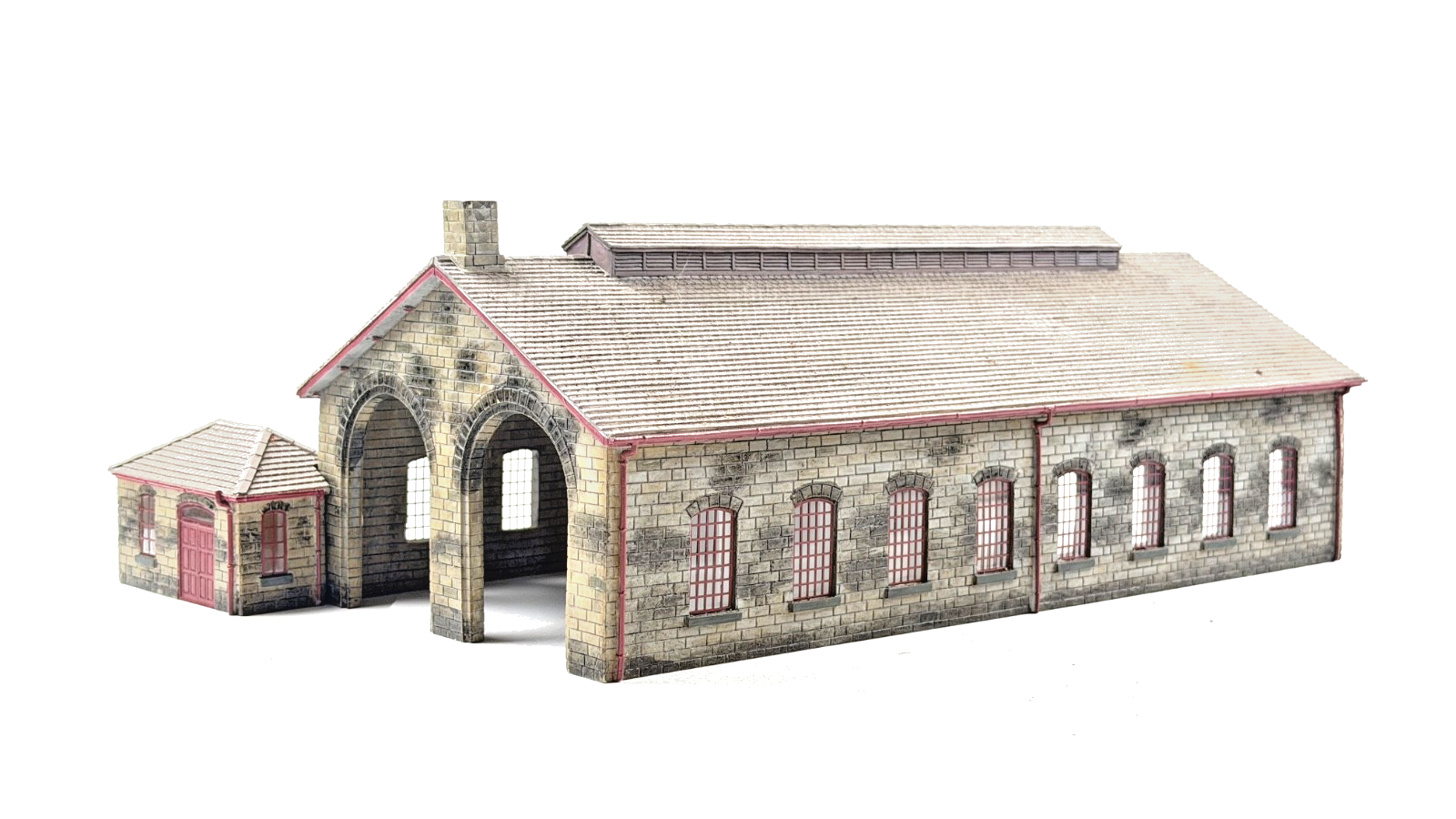 BACHMANN 00 GAUGE SCENECRAFT - 44-0157 - NER 2 ROAD ENGINE SHED - UNBOXED