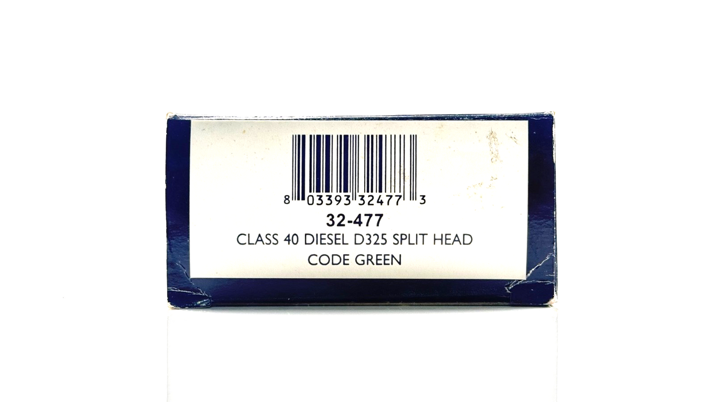 BACHMANN 00 GAUGE - 32-477 - CLASS 40 DIESEL D325 BR GREEN SPLIT HEAD CODE BOXED