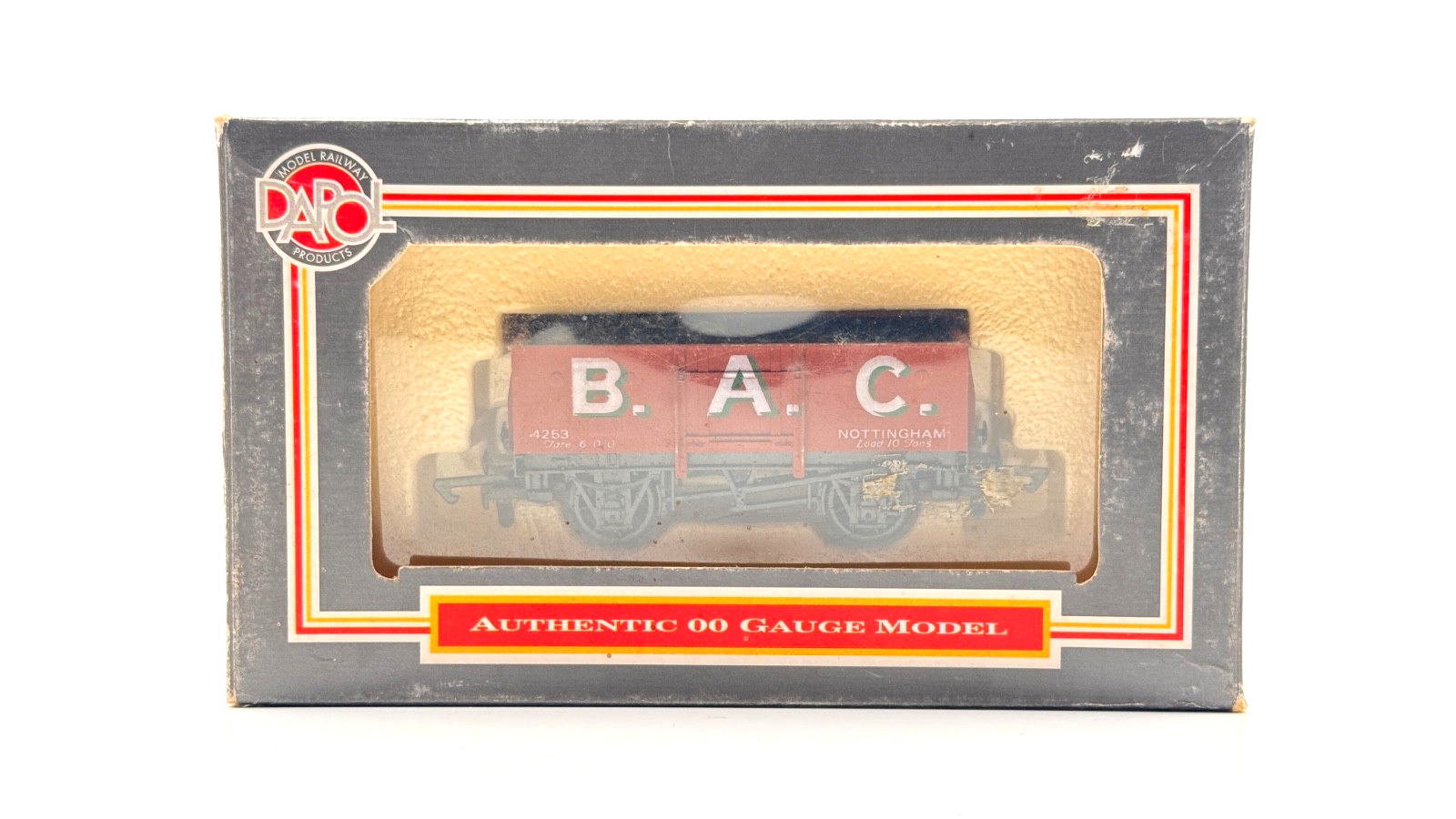 DAPOL 00 GAUGE - WR3-06 B.A.C OF NOTTINGHAM PLANK WAGON NO.4253 - BOXED