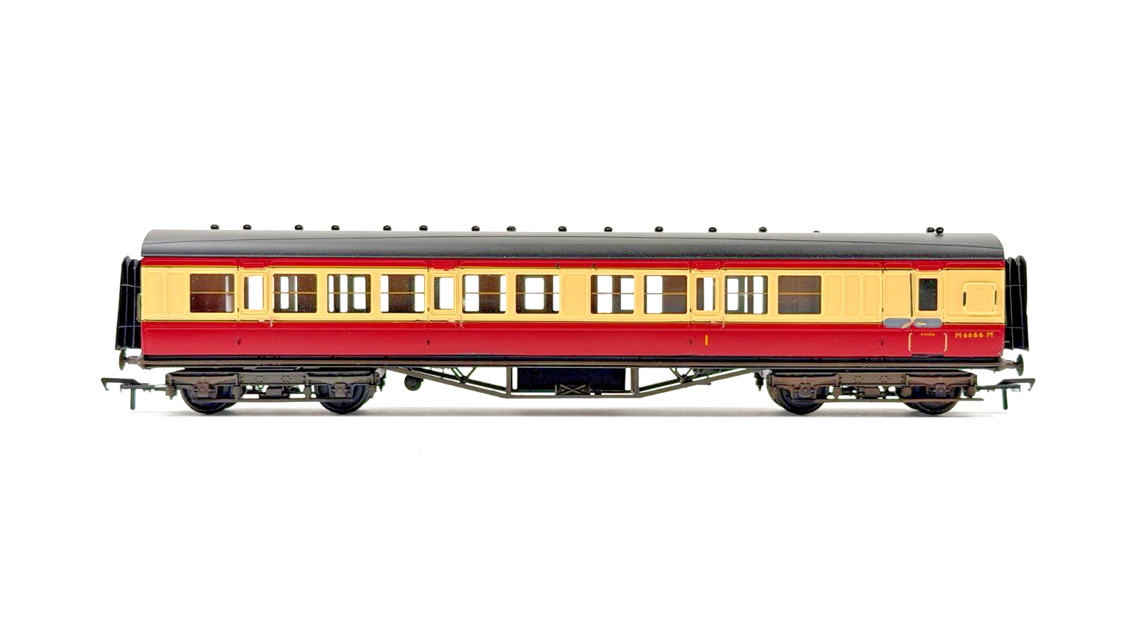 LARRY GODDARD 00 GAUGE BRASS KIT BUILT 57' EX LMS PERIOD CRIMSON/CR COACH M6666M