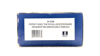 BACHMANN 00 GAUGE - 31-210 - PATRIOT 45503 ROYAL LEICESTERSHIRE REGIMENT GREEN