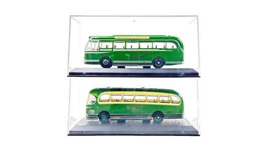 OXFORD DIECAST 1/76 SCALE - SOUTHDOWN LEYLAND ROYAL TIGER / WEYMANN FANFARE X 2
