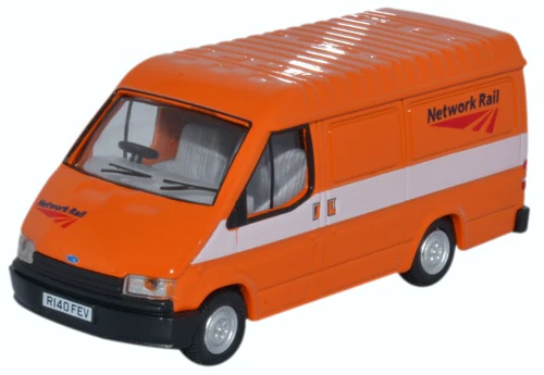 OXFORD DIECAST 1/76 SCALE - 76FT3007 - FORD TRANSIT VAN MK3 NETWORK RAIL NEW