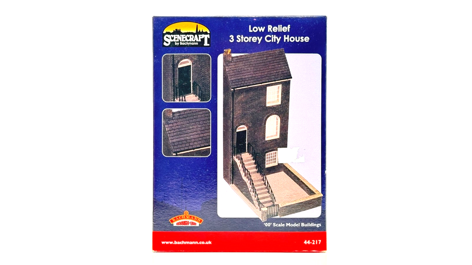 BACHMANN 00 GAUGE SCENECRAFT - 44-217 - LOW RELIEF 3 STOREY CITY HOUSE - BOXED