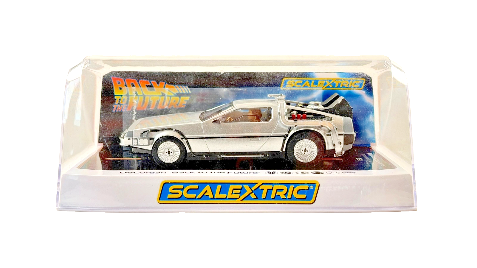 SCALEXTRIC 1:32 SCALE SLOT CAR C4117 - DELOREAN BACK TO THE FUTURE CAR BOXED
