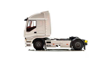 LION TOYS 1/50 SCALE - IVECO STRALIS 4X2 WHITE CAB UNIT BOXED