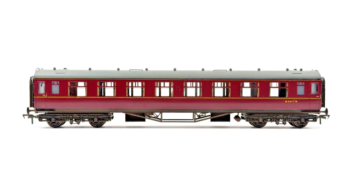 LARRY GODDARD 00 GAUGE BRASS KIT BUILT BR (W) MAROON DIAGRAM C70 COACH W4477W