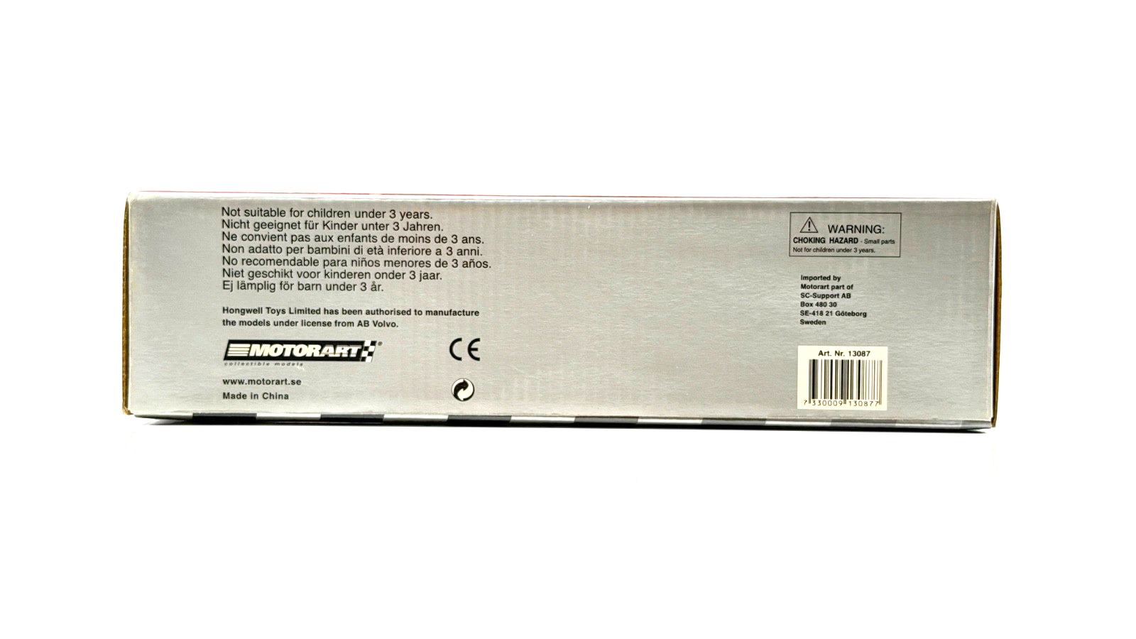 MOTORART 1/50 SCALE - FM9 CONSTRUCTION VOLVO DISTRIBUTION TRUCK INCORRECT BOX