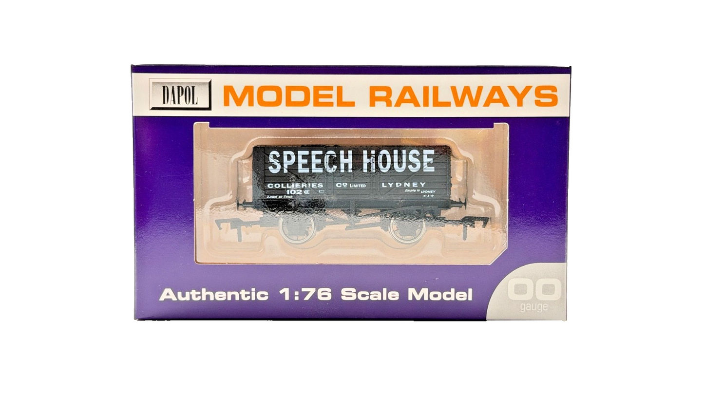 DAPOL 00 GAUGE - SPEECH HOUSE COLLIERIES LYDNEY PLANK WAGON (LIMITED EDITION)