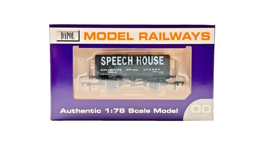 DAPOL 00 GAUGE - SPEECH HOUSE COLLIERIES LYDNEY PLANK WAGON (LIMITED EDITION)