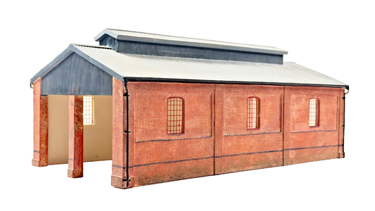 HORNBY 00 GAUGE SKALEDALE - R9780 - LARGE LOCOMOTIVE SHED - UNBOXED