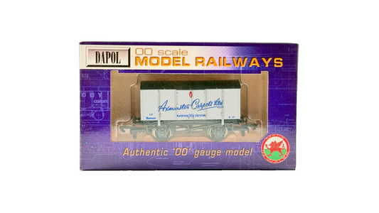DAPOL 00 GAUGE - AXMINSTER CARPETS OF DEVON 11T WAGON (LIMITED EDITION)
