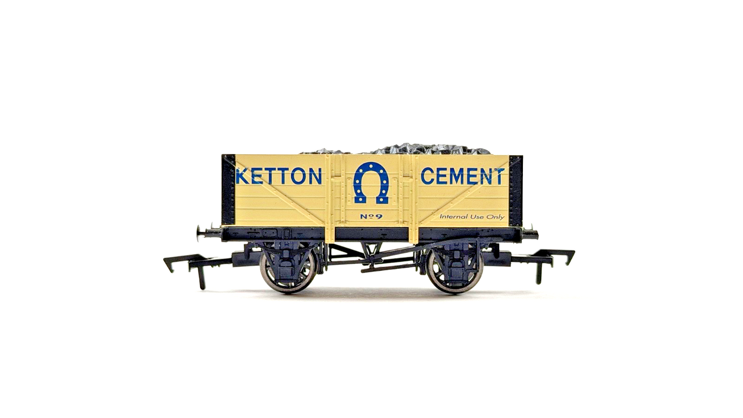 DAPOL 00 GAUGE - 5 PLANK OPEN WAGON KETTON CEMENT NO.9 - UNBOXED