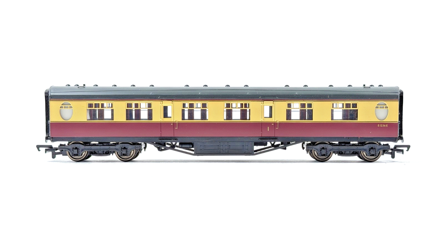 BACHMANN 00 GAUGE - RAKE OF 3 BR CRIMSON CREAM THOMPSON COACHES UNBOXED