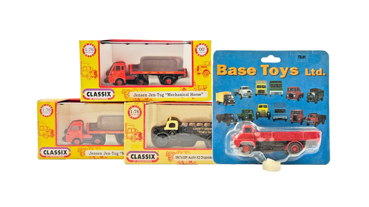 CLASSIX/BASE TOYS 1/76 SCALE - SELECTION OF 4 COMMERCIAL VEHICLES BOXED