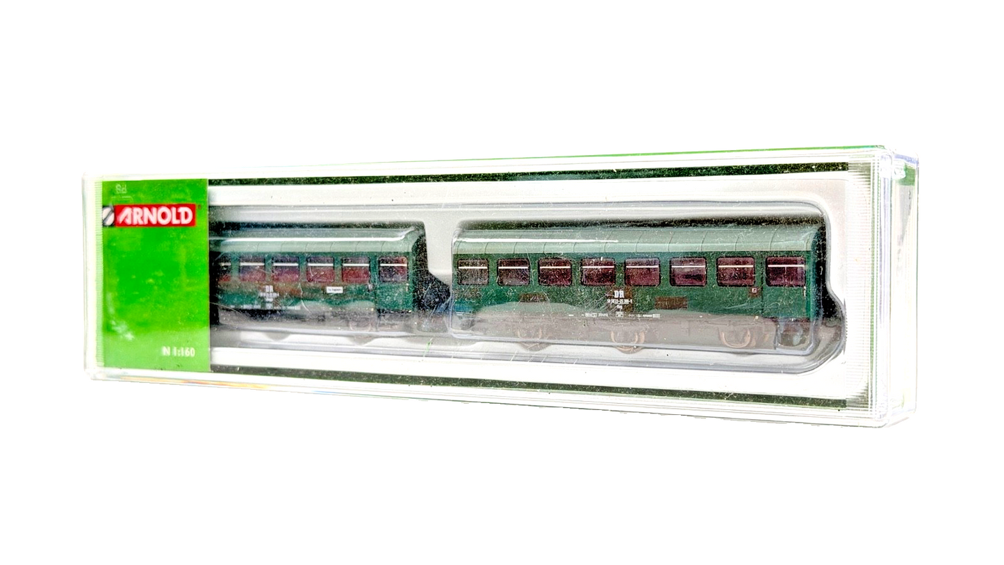 ARNOLD N GAUGE - HN4305 - DR 2-TIG 2 COACHE SET REKOWAGEN - NEAR MINT BOXED