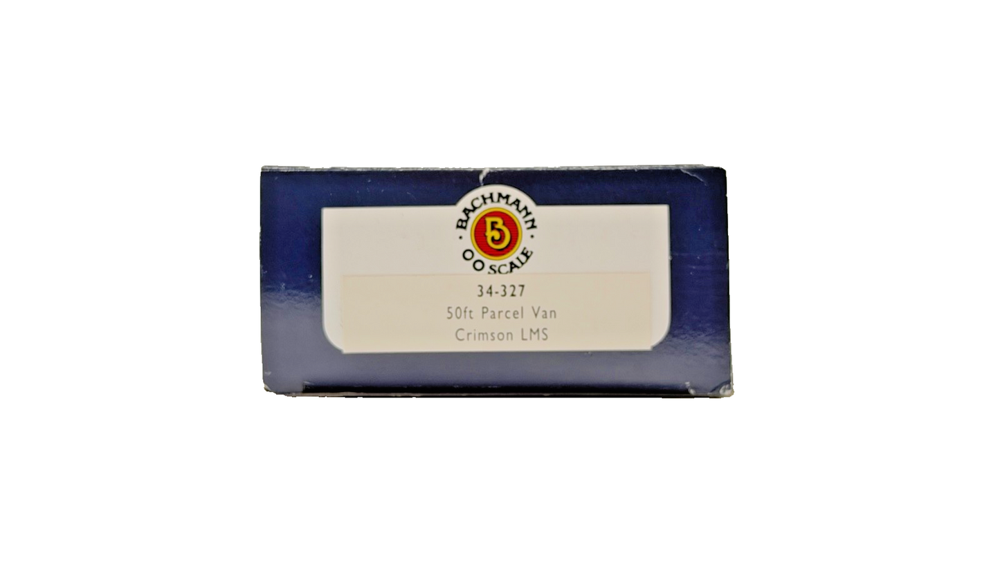 BACHMANN 00 GAUGE - 34-327 - 50FT PARCEL VAN LMS CRIMSON COACH BOXED